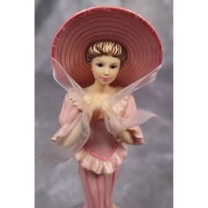 Thomas Kinkade "In the Pink Spirit" Figurine Inspirations of Hope Lady 7.5"